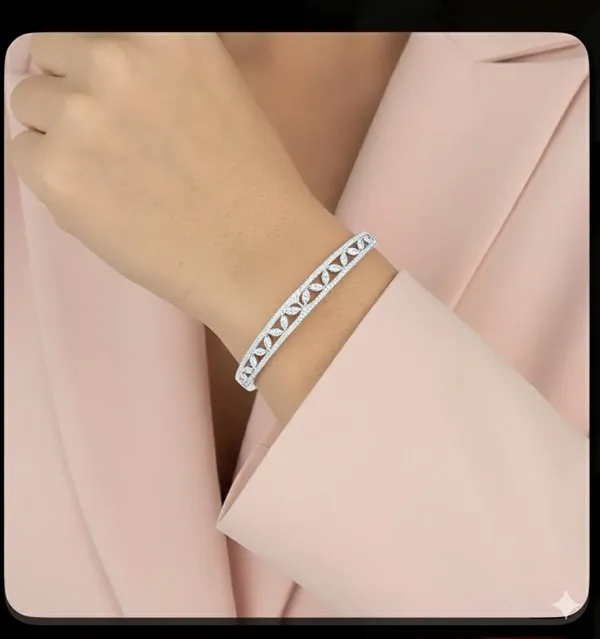 White_Metal_Premium_&_Elegant_Kada_For_Women
