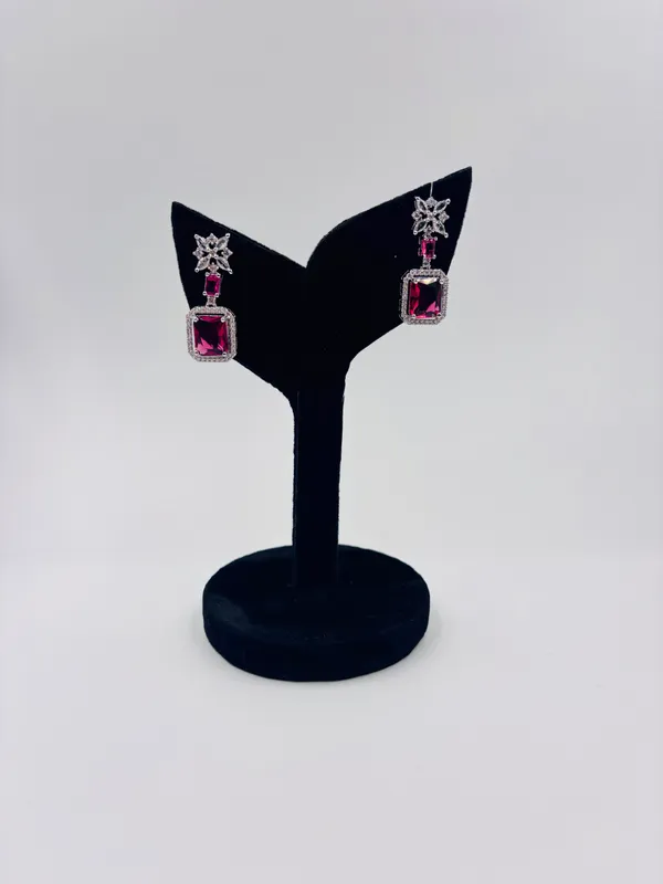 Pink_Metal_Premium_&_Elegant_Long_Earrings_For_Women