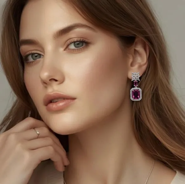 Pink_Metal_Premium_&_Elegant_Long_Earrings_For_Women
