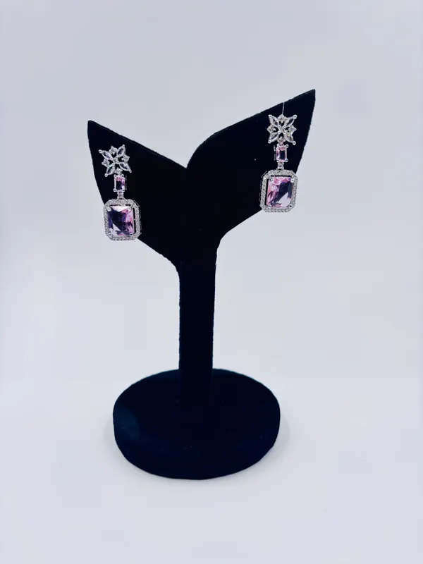 Light_Pink_Metal_Premium_&_Elegant_Long_Earrings_For_Women
