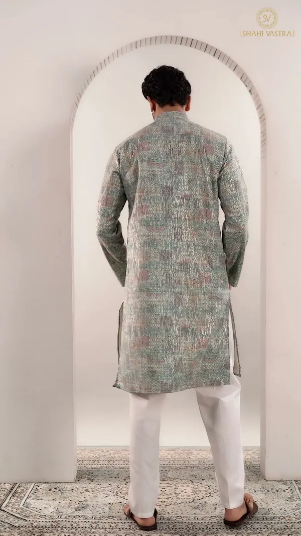 Sage_Green_Designer_Zip_Kurta