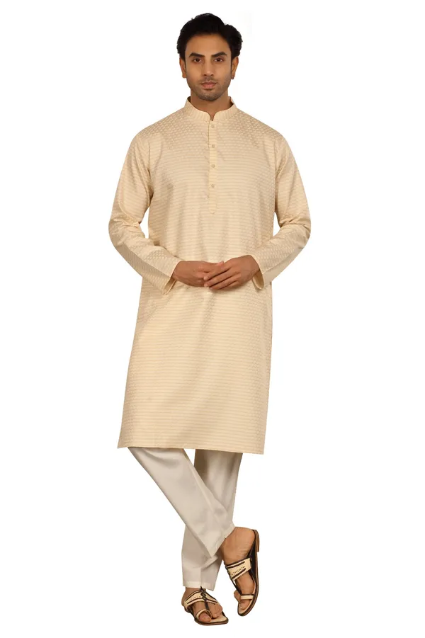 Classic_Cream_Designer_Kurta