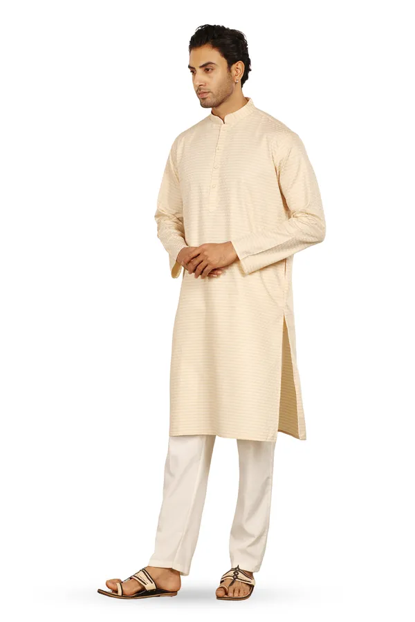 Classic_Cream_Designer_Kurta
