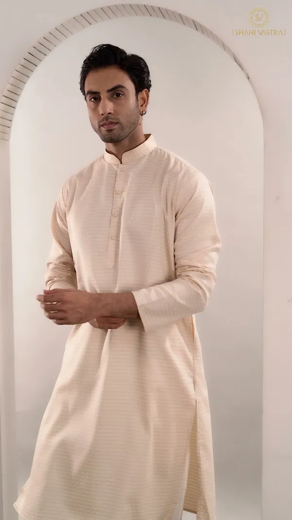 Classic_Cream_Designer_Kurta