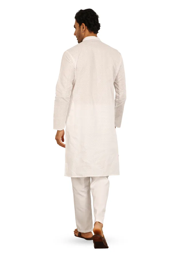 White_Chikankari_Embroidered_Cotton_Kurta