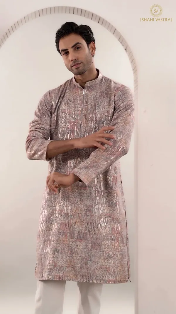Dusty_Rose_Designer_Zip_Kurta