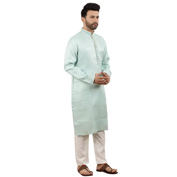 Mint_Green_Festive_Woven_Design_Kurta