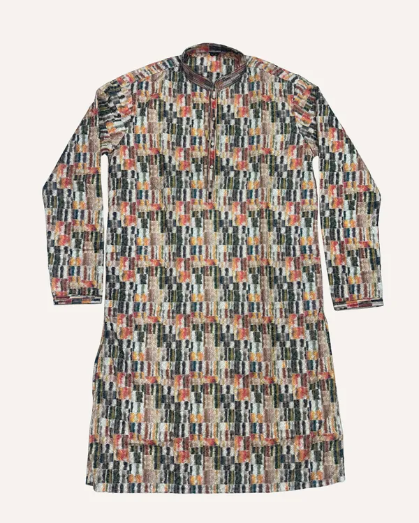 Multicolour_Cotton_Woven_Abstract_Block_Print_Kurta_For_Men