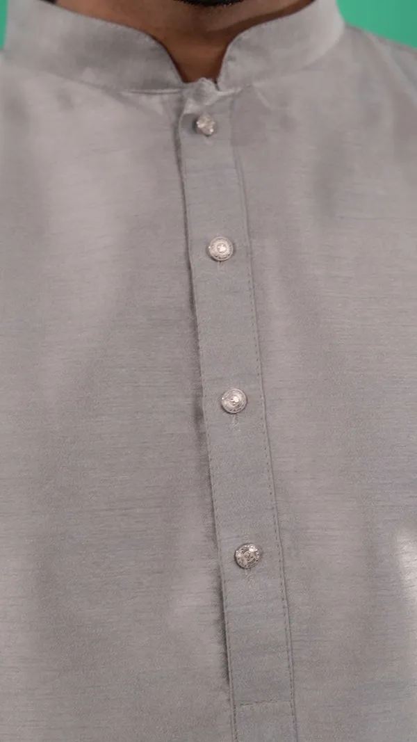 Men_Silver-Grey_Solid_Dupion_Silk_Straight_Kurta_with_Pajamas