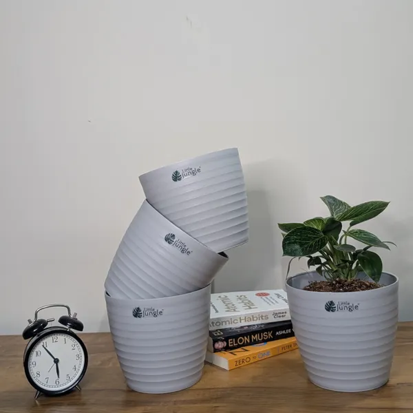 Decor_7_Grey_Pot_(Pack_Of_4)_(Plant_not_included)