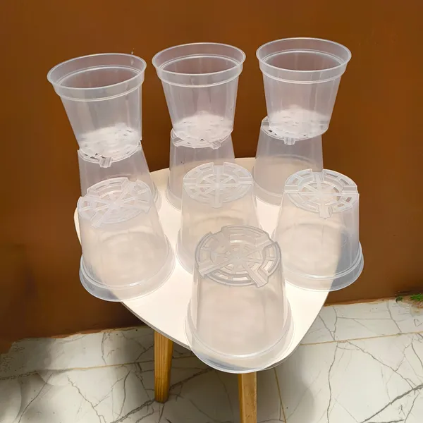 4.5_Clear_Transparent_Nursery_Pots_For_Growing_,Repotting_,_Water_And_Root_Monitoring