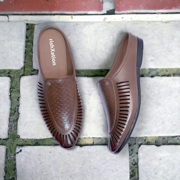 AX12_Brown_Men's_Premium_Leather_Ethnic_Juttis