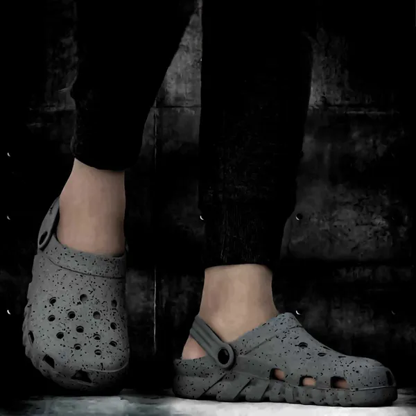 RX8_Grey_Men's_Casual_Home_Clogs