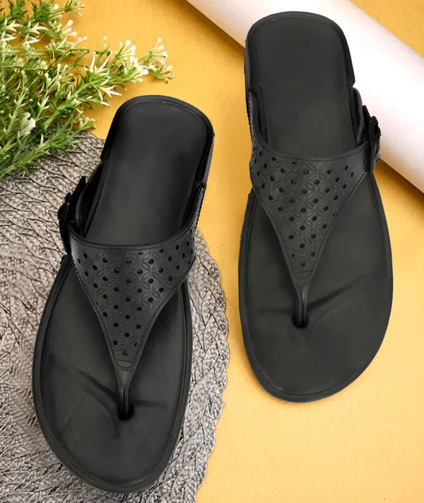 RX9_Black_Women's_Casual_Home_Slippers