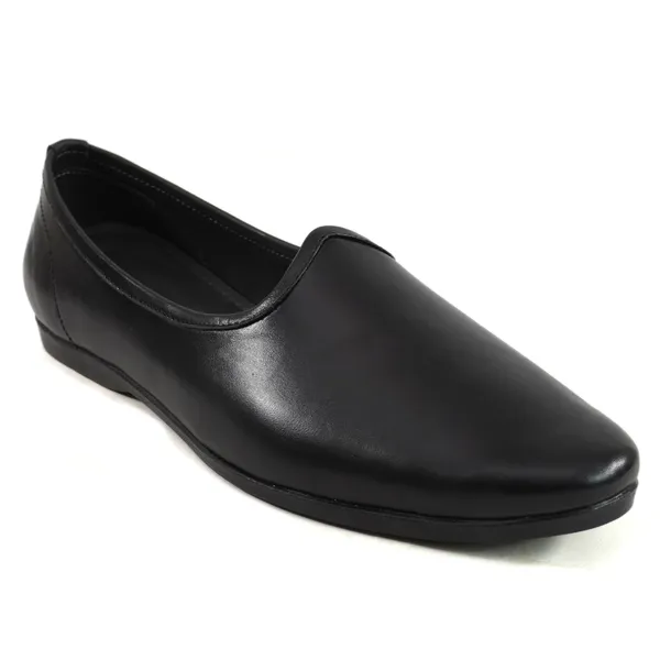 AX14_Black_Men's_Premium_Leather_Ethnic_Juttis