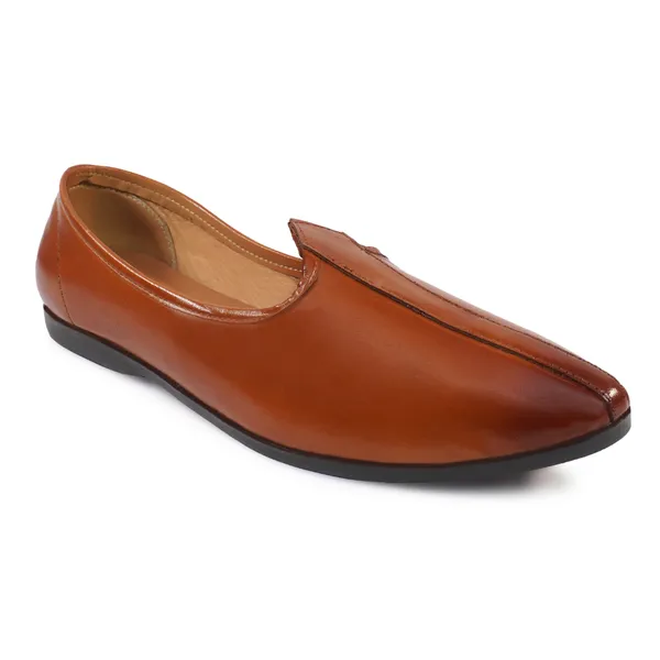 AX16_Tan_Men's_Premium_Leather_Ethnic_Juttis