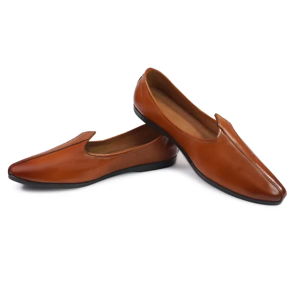 AX16_Tan_Men's_Premium_Leather_Ethnic_Juttis