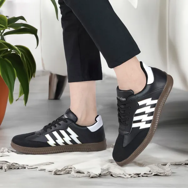 RX6_Black_Men's_Premium_Synthetic_Casual_Shoes