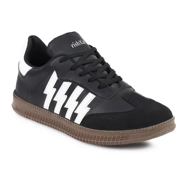 RX6_Black_Men's_Premium_Synthetic_Casual_Shoes