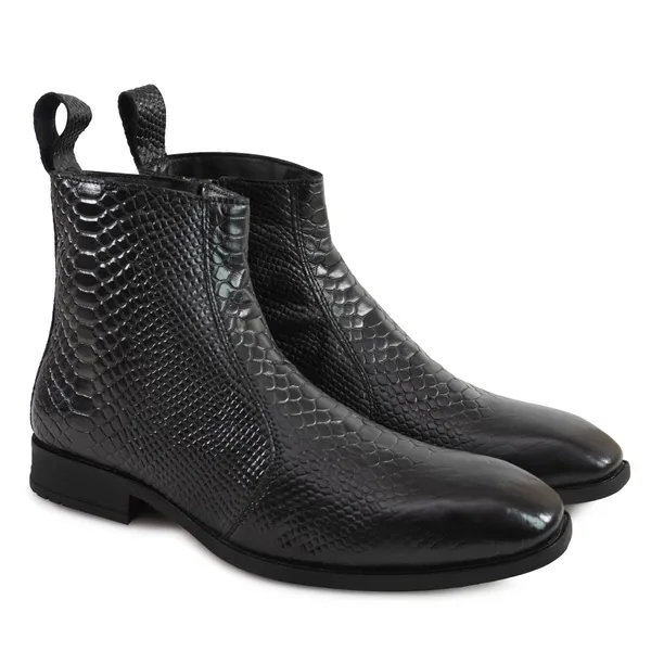 AX11_Black_Men's_Premium_Leather_Chelsea_Boots