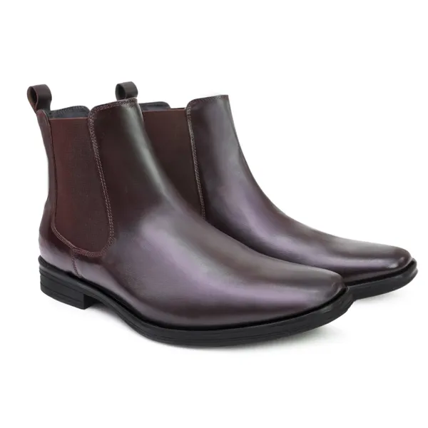 AX10_Brown_Men's_Premium_Leather_Chelsea_Boots