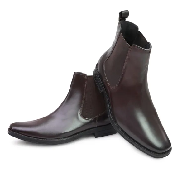 AX10_Brown_Men's_Premium_Leather_Chelsea_Boots