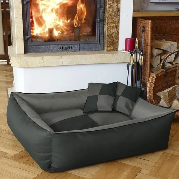 Royals_Rore_Dog_Bed_&_Cat_Bed_for_Winters_Washable_Reversible_Pet_Beds_GreyBlack_Anti_Slip_Hand_or_Machine_Washable_(L)