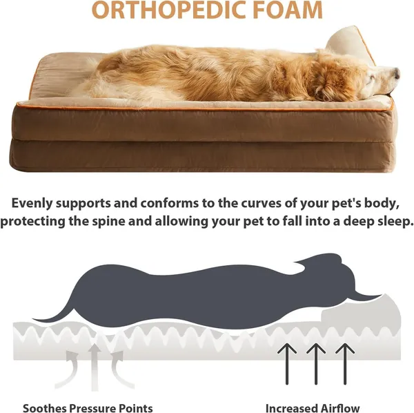 Royals_Rore_Dog_Beds_Memory_Foam_Orthopadic_Xxl_Bed_Waterproof_Layer_For_Labrador,_Bulldog,_Retriever,_Poodle,_Large_Breed_Dogbed_47X29X4_Bed,Brown