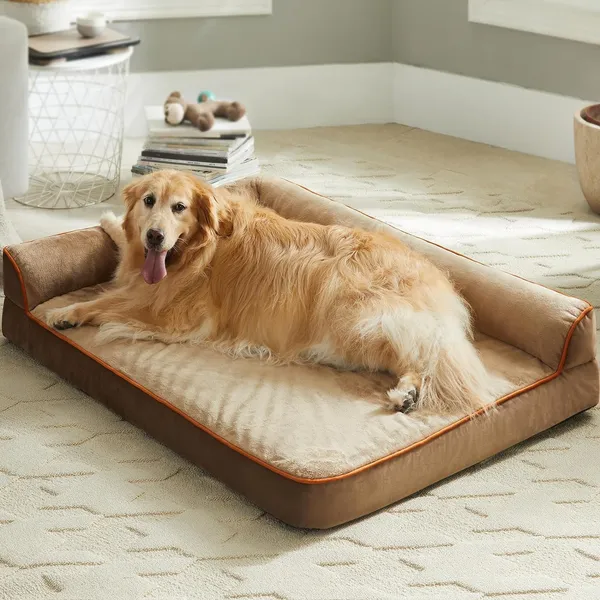 Royals_Rore_Dog_Beds_Memory_Foam_Orthopadic_Xxl_Bed_Waterproof_Layer_For_Labrador,_Bulldog,_Retriever,_Poodle,_Large_Breed_Dogbed_47X29X4_Bed,Brown
