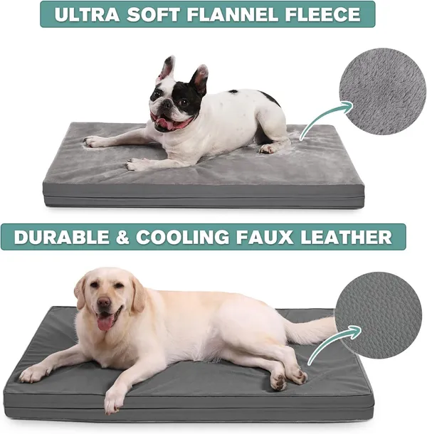 Royals_Rore_Dog_Bed_Orthopedic_XXL_Bed_Waterproof_Layer_for_Large_Breed_Dogs_47X29X4_cm_(Grey)