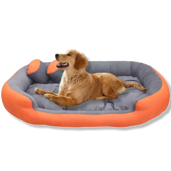 Royals_Rore_Dog_Beds_&_Cat_beds_Washable_Reversible_Pet_Beds_Red_Anti_Slip_Hand_or_Machine_Washable_for_All_Breed_Size_(Orange)_(4XL)