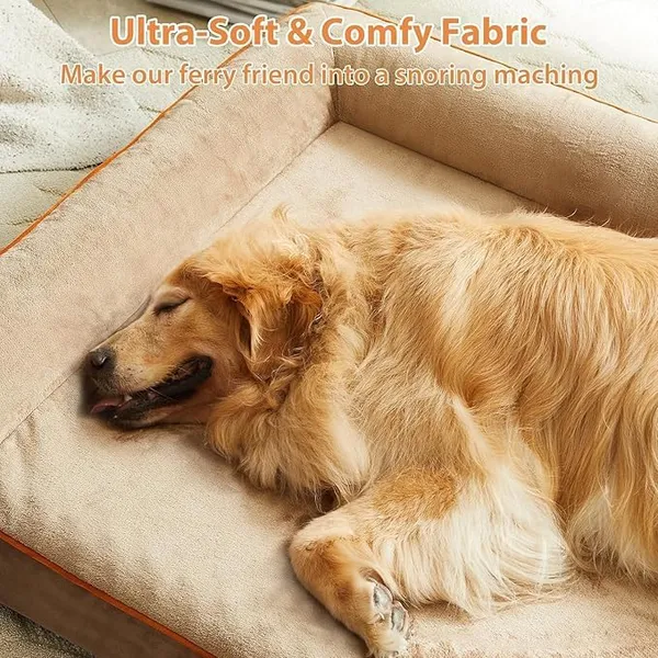 Royals_Rore_Dog_Beds_Memory_Foam_Orthopadic_XXL_Bed_Waterproof_Layer_for_Labrador,_Bulldog,_Retriever,_Poodle,_Large_Breed_Dogbed_(Orange_Brown,_30x20x4)