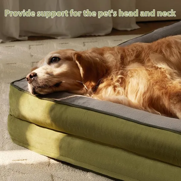 Royals_Rore_Dog_Beds_Memory_Foam_Orthopadic_XXL_Bed_Waterproof_Layer_for_Labrador,_Bulldog,_Retriever,_Poodle,_Large_Breed_Dogbed_47x29x4_(Green,_47x29x4)