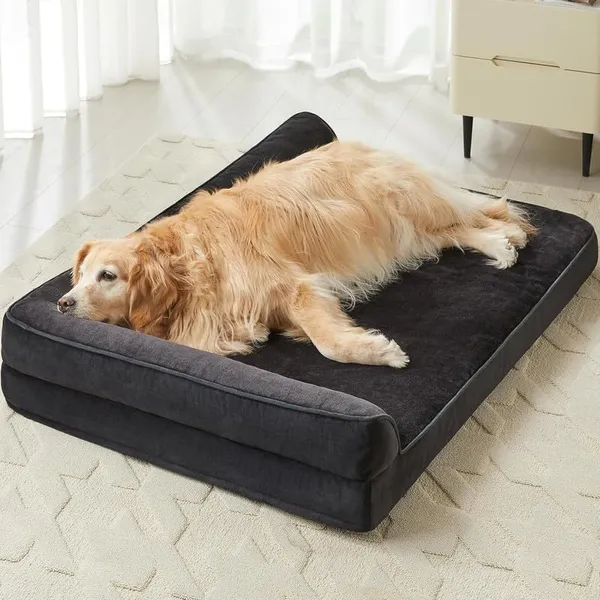 Royals_Rore_Dog_Beds_Memory_Foam_Orthopadic_XXL_Bed_Waterproof_Layer_for_Labrador,_Bulldog,_Retriever,_Poodle,_Large_Breed_Dogbed_47x29x4_(Black,_47x29x4)