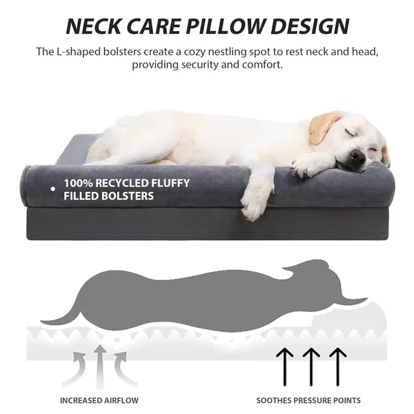 Royals_Rore_Dog_Beds_Memory_Foam_Orthopadic_XXL_Bed_Waterproof_Layer_for_Labrador,_Bulldog,_Retriever,_Poodle,_Large_Breed_Dogbed_47x29x4_(Silver,_47x29x4)