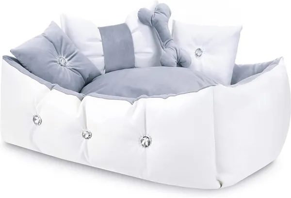 Grey_Premium_Soft_Fabric_Bolster_For_Pet