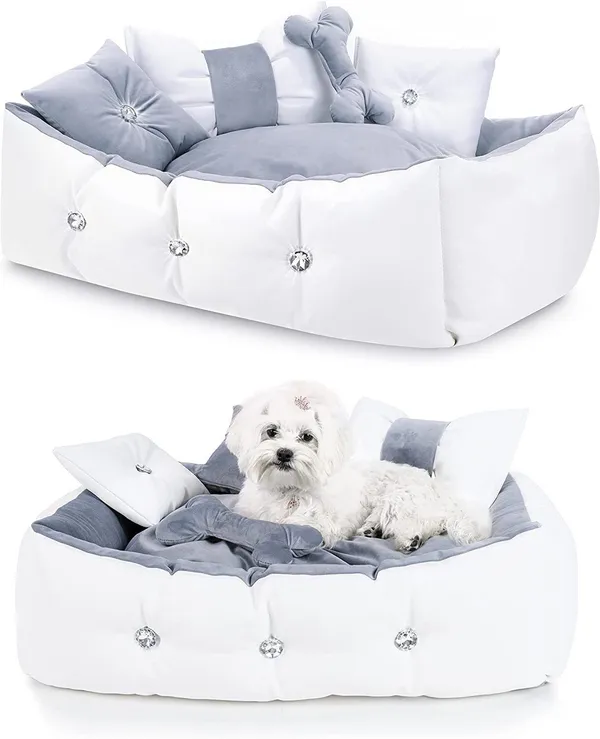 Grey_Premium_Soft_Fabric_Bolster_For_Pet