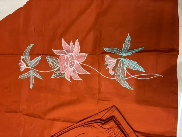 Bloomline_Kurta_Set_–_Burnt_Orange