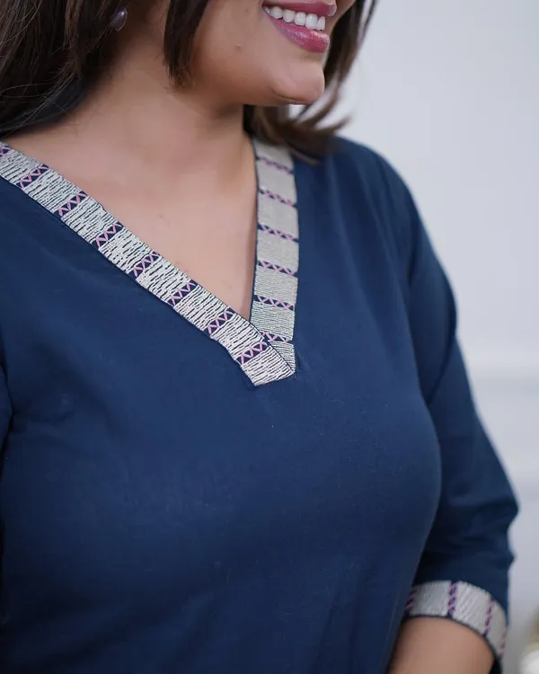 Bloomline_Kurta_Set_–_Midnight_Blue