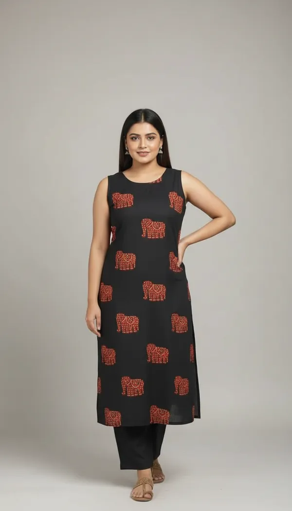 Black_100%_Pure_Cotton_Co-Ord_Set_For_Women