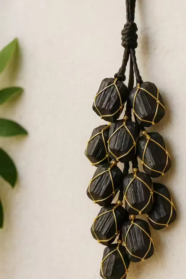 Black_Tourmaline_Crystal_Hanging_With_Gold_Wire_Wrap,_Spiritual_Protection_And_Energy_Cleansing_Decor