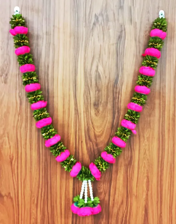 Dark_Pink_Peony_Fabric_Washable_Handmade_Artificial_Garland_Flower_Mala_for_Photo_Frame_&_God_Idols