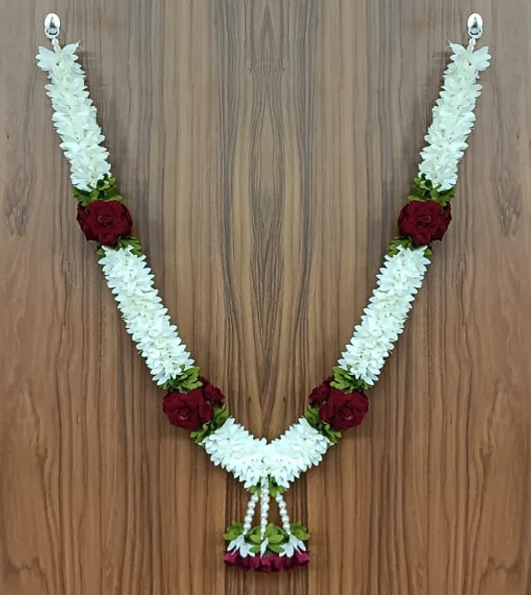 Maroon_Floral_Washable_Garland_For_Devotional_Offerings_&_Pooja