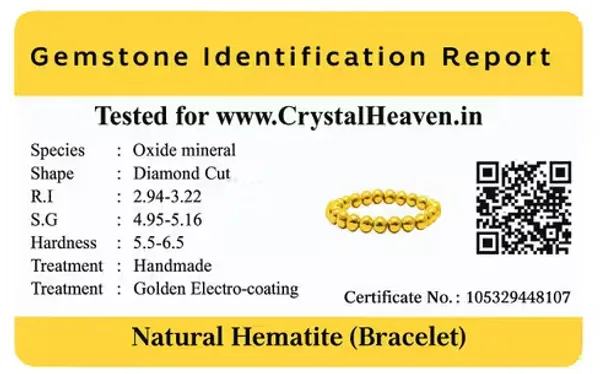Unisex_Golden_Hematite_Healing_Energy_Bracelet_Polished_Beads