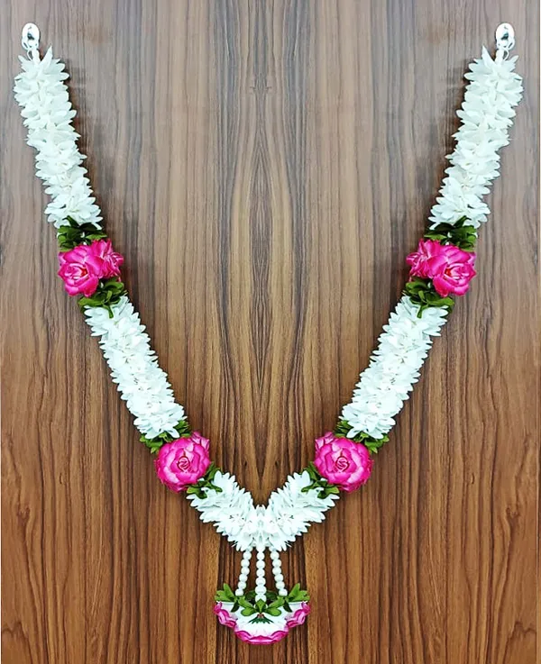 Pink_Floral_Washable_Garland_Pure_&_Peaceful_Pooja_Decoration