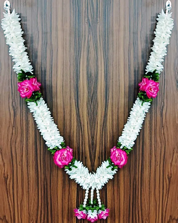 Pink_Floral_Washable_Garland_Pure_&_Peaceful_Pooja_Decoration