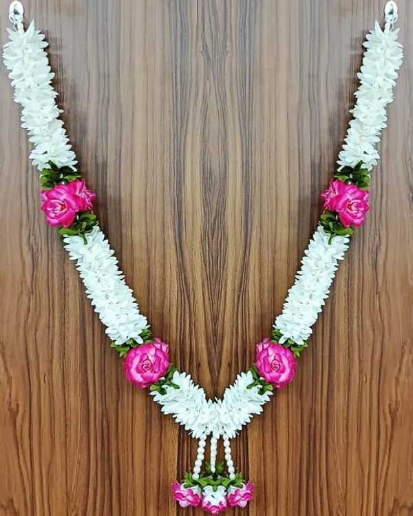Pink_Floral_Washable_Garland_Pure_&_Peaceful_Pooja_Decoration