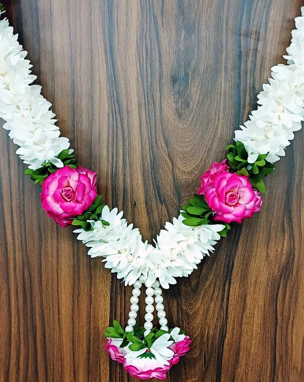 Pink_Floral_Washable_Garland_Pure_&_Peaceful_Pooja_Decoration