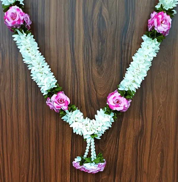 Pink_Floral_Garland_Handmade_Spiritual_Decoration_Mala