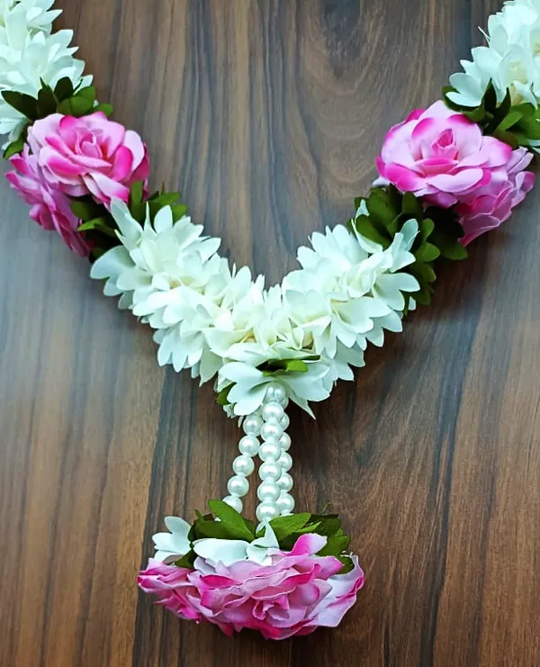 Pink_Floral_Garland_Handmade_Spiritual_Decoration_Mala